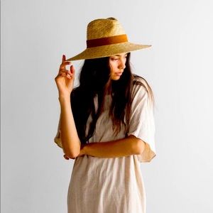 NEW with TAGS! Gigi Pip Isla Straw Fedora Hat